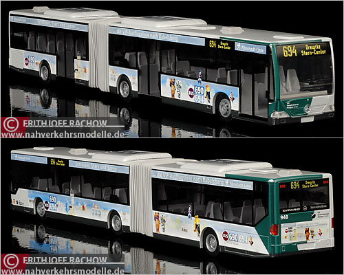 Rietze MB O530 G Citaro ViP Potsdam Modellbus Busmodell Modellbusse Busmodelle