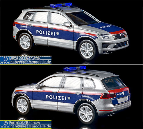Herpa Polizeimodell Artikel 932271 Volkswagen Touareg Polizei sterreich