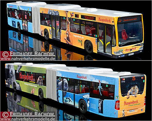 Rietze Busmodell Artikel SIM10174 Mercedes-Benz O 530 Citaro G Euro 4 Facelift Hochbahn Hamburg Hagenbecks Tierpark