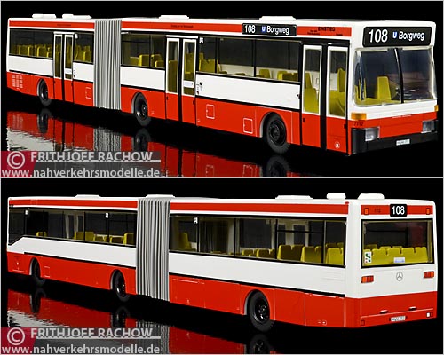 Rietze Mercedes-Benz O 405 Gelenkbus Hochbahn Hamburg Modellbus Busmodell Modellbusse Busmodelle