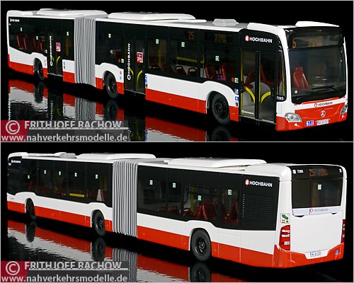 Rietze Mercedes-Benz O 530 Citaro G C2 Euro 6  Gelenkbus Hochbahn Hamburg Modellbus Busmodell Modellbusse Busmodelle