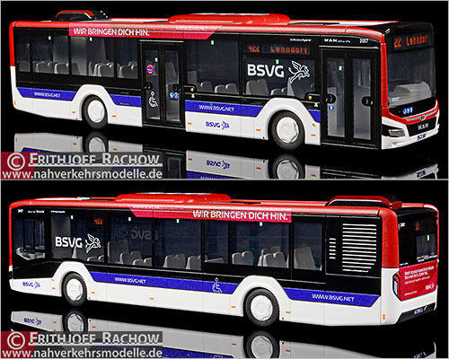 Rietze Busmodell Artikel 75310 M A N Lions City 12 2018 Braunschweiger Verkehrs G m b H
