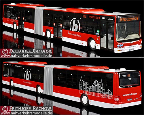 Rietze Busmodell Artikel 72713 Sondermodell M A N Lions City G L Braunschweiger Verkehrsgesellschaft mit beschrnkter Haftung im neuen Design 2017