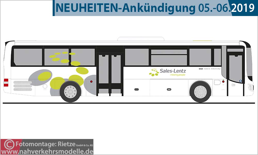 Rietze Busmodell Artikel 74710 M A N Lions Intercity 2017 Sales-Lentz Luxemburg Bascharage