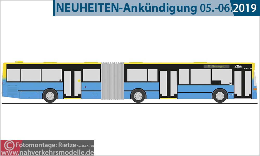 Rietze Busmodell Artikel 76402 Mercedes-Benz O 405 G N 2 C V A G Chemnitz