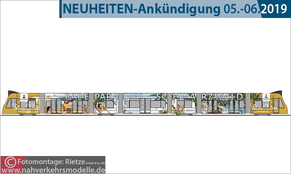 Rietze Straenbahn Artikel STRA01045 Siemens Combino V A G Freiburg