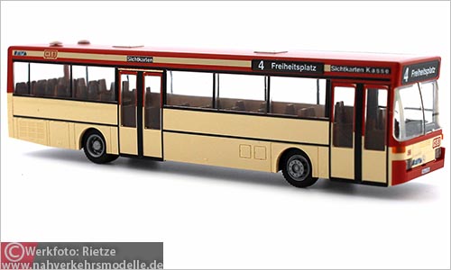 Rietze Busmodell Artikel 71814 Mercedes-Benz O 405 Hanauer Straenbahn