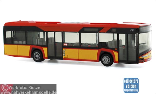 Rietze Busmodell Artikel 73006 Solaris U 12 2014 Hanauer Straenbahn