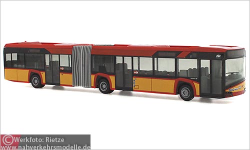 Rietze Busmodell Artikel 73105 Solaris U 18 2014 Hanauer Straenbahn G m b H