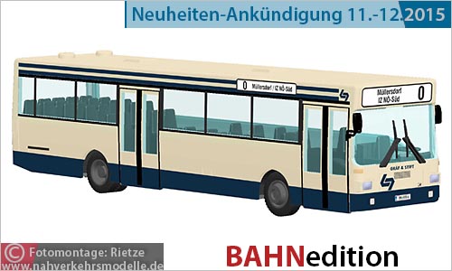 Rietze Busmodell Artikel 72126 Grf und Stift S L 202 Wiener Lokalbahn