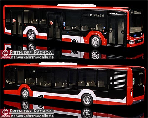 Rietze Busmodell Artikel 75303 M A N Lions City 12 Verkehrsaktiengesellschaft Nrnberg