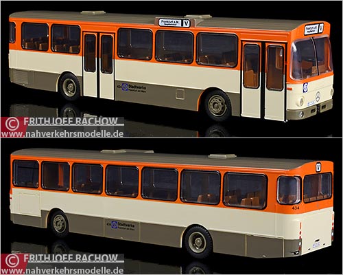 Rietze Busmodell Artikel 74303 Mercedes Benz O 305 Stlb Stadtwerke Frankfurt Wagen 434