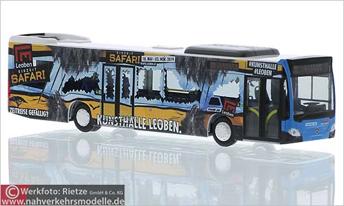 Rietze Busmodell Artikel 73453 Mercedes-Benz Citaro 2015 Mrztaler Verkehrsgesellschaft mit beschrnkter Haftung Kunsthalle Leoben
